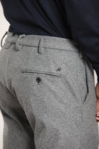 Foto 2 New York Sartoriale pantalone chino uomo sartoriale in jersey flanella regular fit