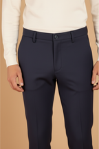 Milano Jog pantalón chino hombre en jersey stretch extra slim fit