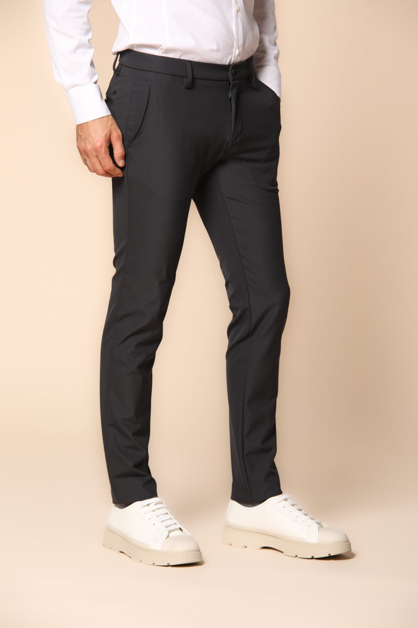 Milano Jog pantalón chino hombre en jersey dynamic ajuste extra slim