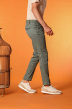Milano Jogger men's pants in linen and cotton twill extra slim fit
