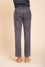 Milano Jogger pantalón chino hombre en twill de lino y algodón extra slim fit