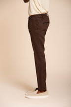 Milano Jogger pantalón chino hombre en twill de lino y algodón extra slim fit