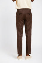 Milano Jogger Herren Chinohose Herren aus Twill von Leinen und Baumwolle extra slim fit