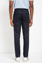 Milano Jogger pantalon chino homme en twill de lin et coton extra slim fit
