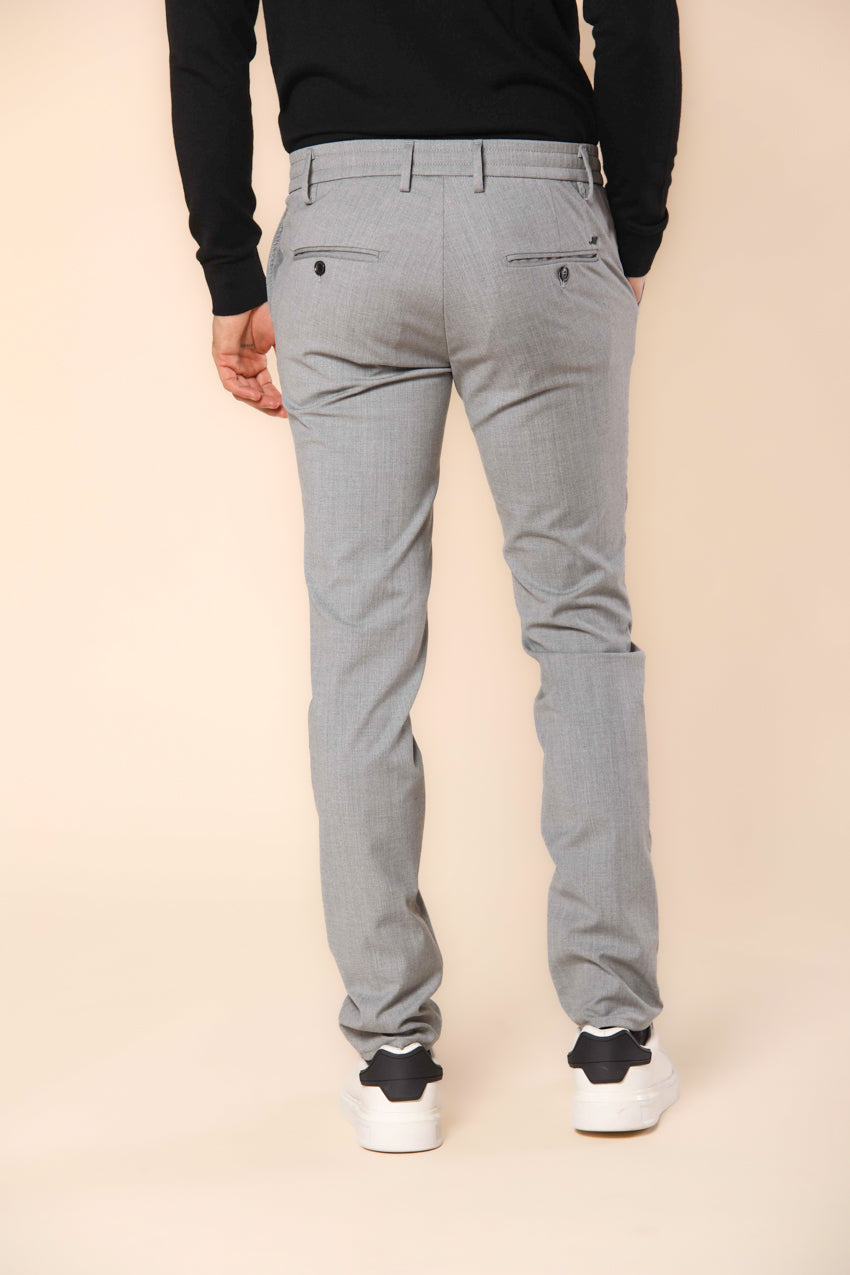 Milano Jogger pantalone chino uomo in lana extra slim fit