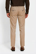 Milano Jogger men's chino pants in linen and cotton twill extra slim fit