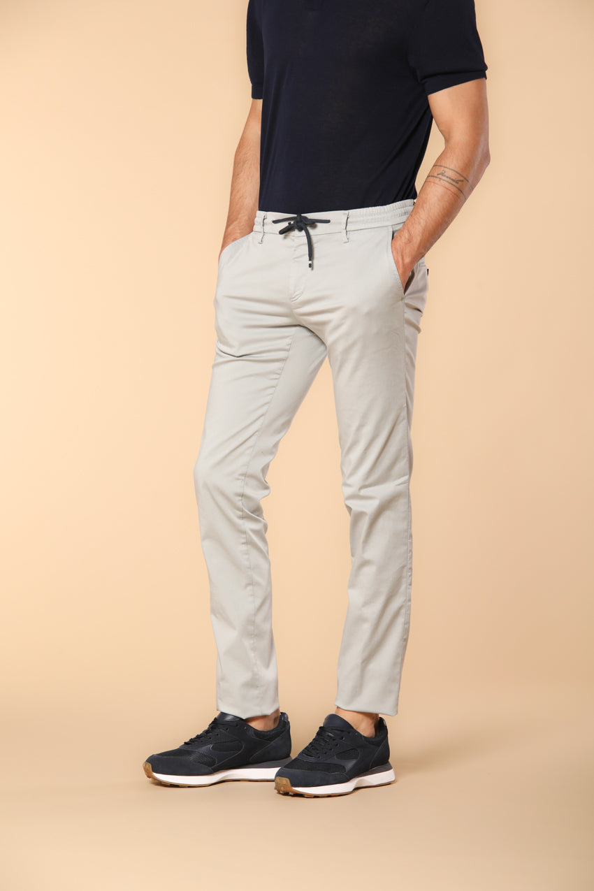 Milano Jogger Travel men's jogger chino pants in technical travel stretch satin extra slim fit