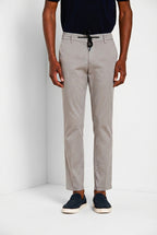 Milano Jogger Travel men's chino pants in technical travel stretch satin extra slim fit