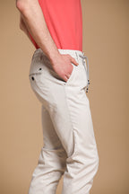 Milano Jogger men's chino jogger in cotton and tencel extra slim fit