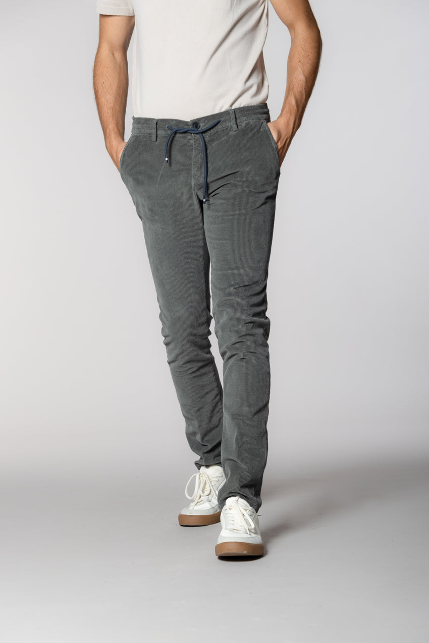 Milano Jogger men's chino pants in 500 wale corduroy extra slim fit