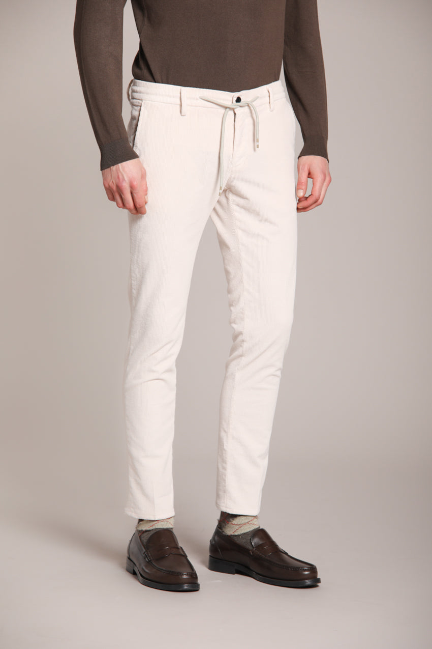 Milano Jogger pantalon chino homme en velours côtelé 500 lignes extra slim fit
