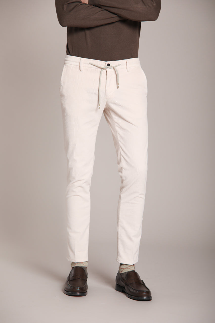 Milano Jogger pantalon chino homme en velours côtelé 500 lignes extra slim fit