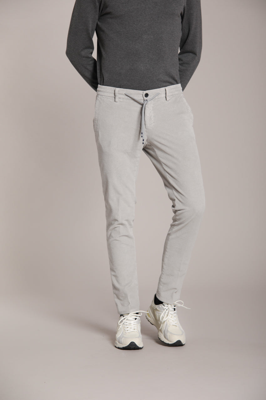 Milano Jogger pantalon chino homme en velours côtelé 500 lignes extra slim fit