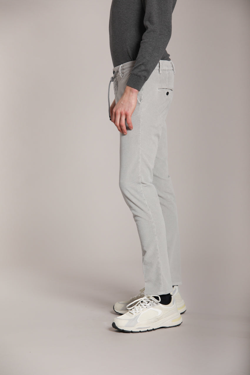 Milano Jogger pantalon chino homme en velours côtelé 500 lignes extra slim fit