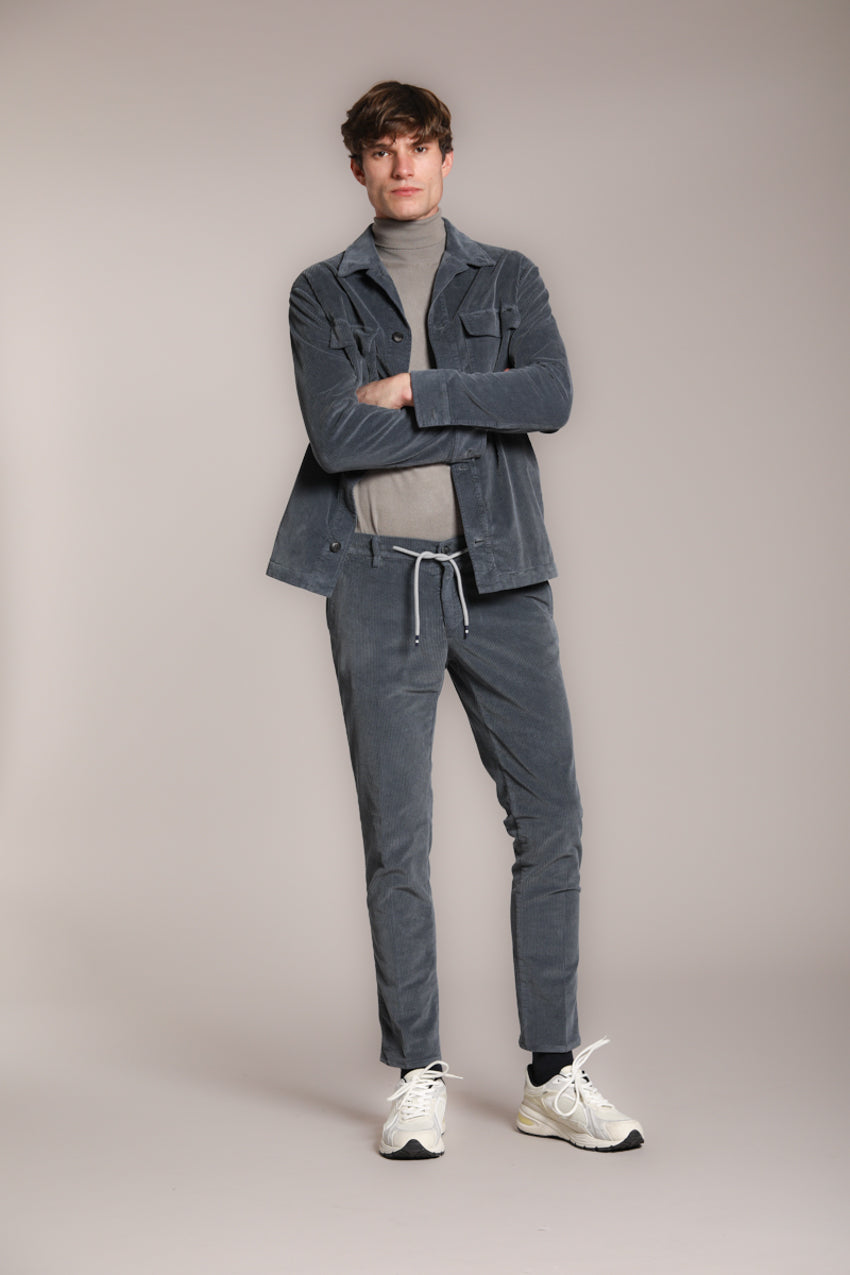 Milano Jogger pantalon chino homme en velours côtelé 500 lignes extra slim fit