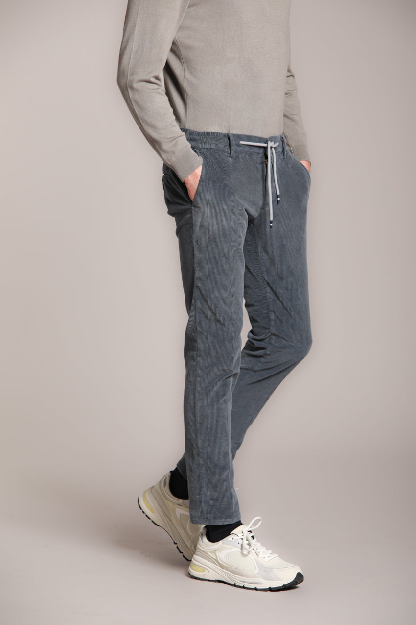 Milano Jogger pantalon chino homme en velours côtelé 500 lignes extra slim fit