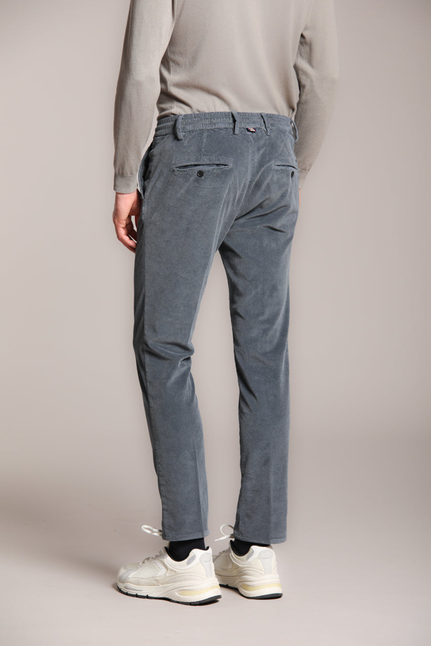 Foto 4 Milano Jogger pantalone chino uomo in velluto 500 righe extra slim fit