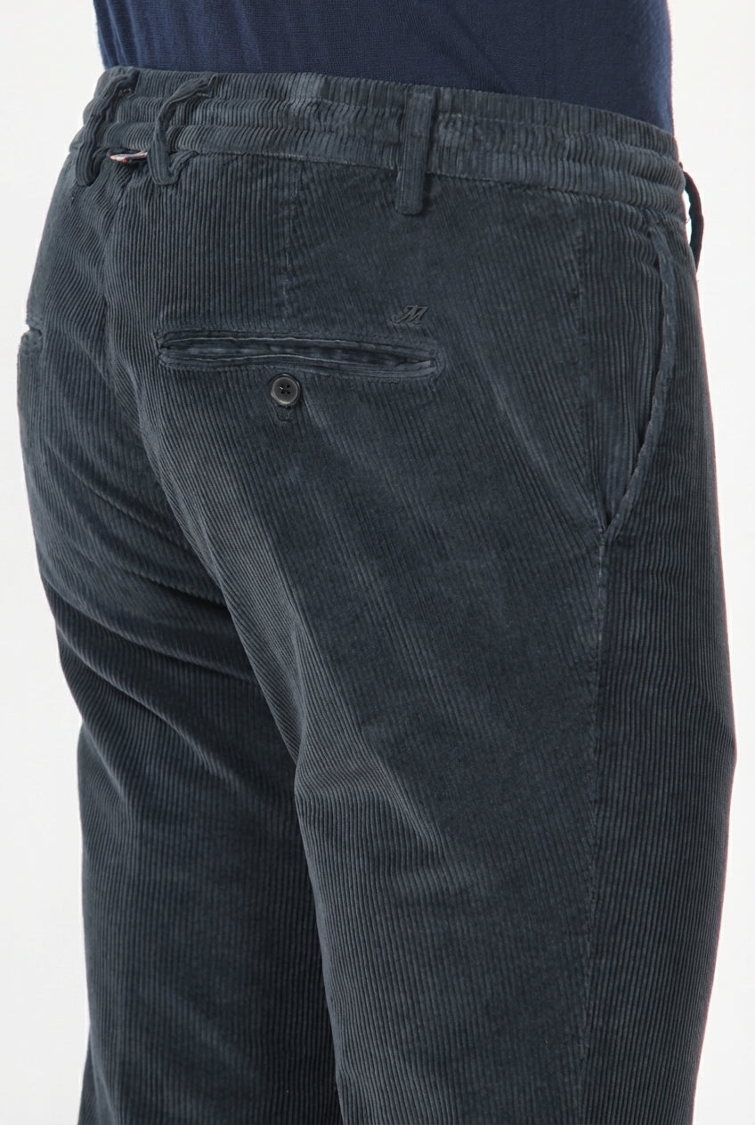 Milano Jogger pantalón chino de hombre en terciopelo 500 líneas extra slim fit