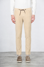 Milano Jogger pantalón chino de hombre en pana 500 rayas extra slim fit