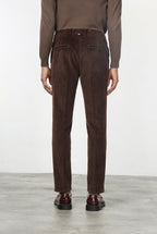 Milano Jogger pantalone chino uomo in velluto 500 righe extra slim fit