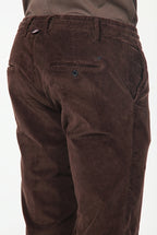 Milano Jogger pantalone chino uomo in velluto 500 righe extra slim fit