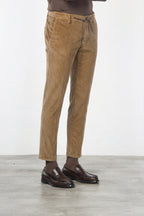 Milano Jogger pantalone chino uomo in velluto 500 righe extra slim fit