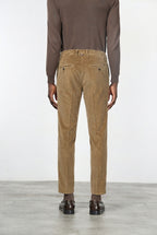 Milano Jogger pantalone chino uomo in velluto 500 righe extra slim fit