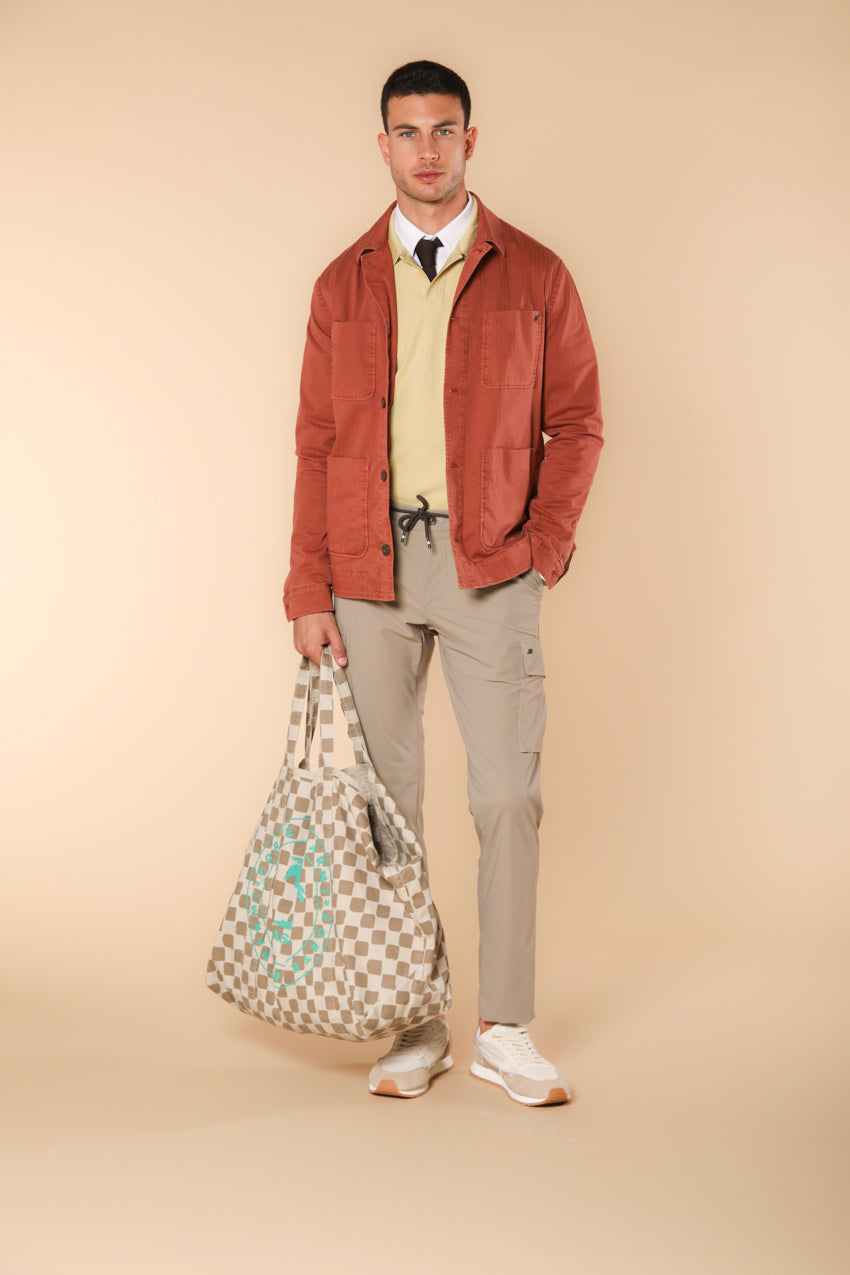 Chile jogger men’s cargo pants in super technical jersey extra sim fit