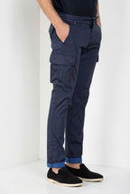 Chile Jogger Hose Cargo Herren aus technischem Travel-Stretch-Satin extra slim fit