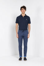Chile Jogger Hose Cargo Herren aus technischem Travel-Stretch-Satin extra slim fit