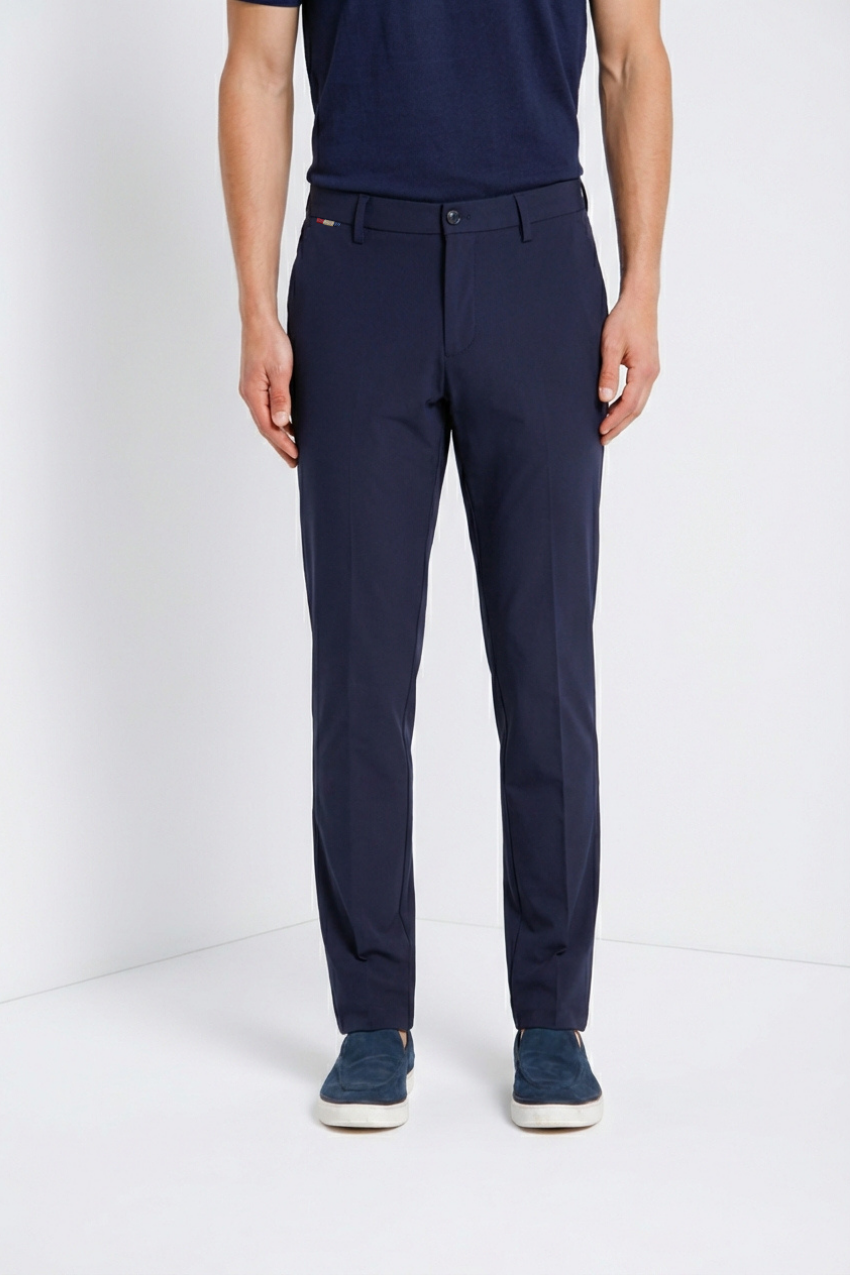 Milano Dynamic pantalone chino jogger uomo in jersey super tecnico extra slim fit