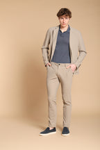Milano Dynamic men's chino jogger pants in super technical jersey extra slim fit
