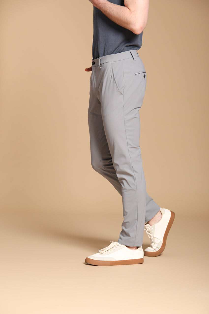 Milano Dynamic men's chino jogger pants in super technical jersey extra slim fit