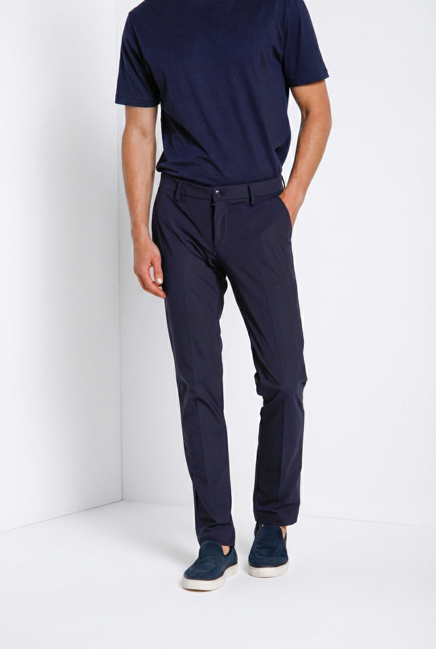 Milano Dynamic pantalon chino jogger homme en jersey super technique extra slim fit