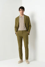 Milano Dynamic men's chino jogger pants in super technical jersey extra slim fit