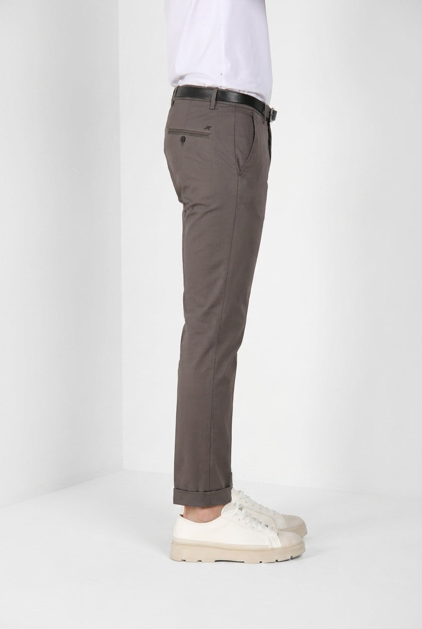 Torino Travel pantalón chino hombre en satén técnico travel stretch slim fit