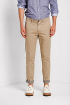 Torino Travel pantalone chino uomo in raso tecnico travel stretch slim fit