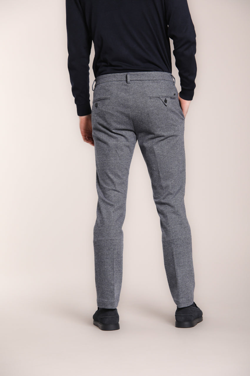 Resca Pattern Chino Pants Man Torino Jog Dark Blue in Jersey | Mason's | Mason's