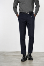 Torino Jog men’s chino pants in flannel jersey with slim fit
