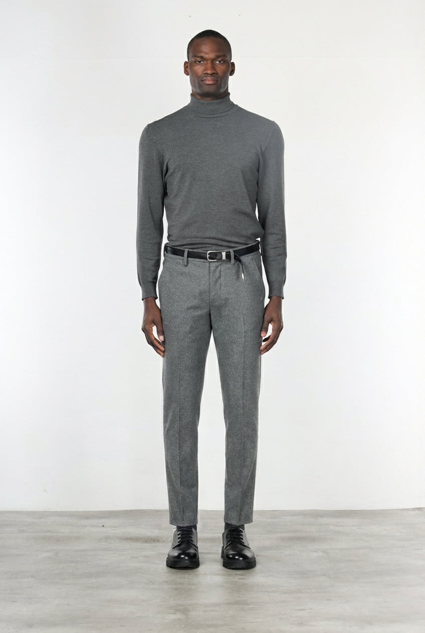 Torino Jog pantalón chino de hombre en jersey franela slim fit
