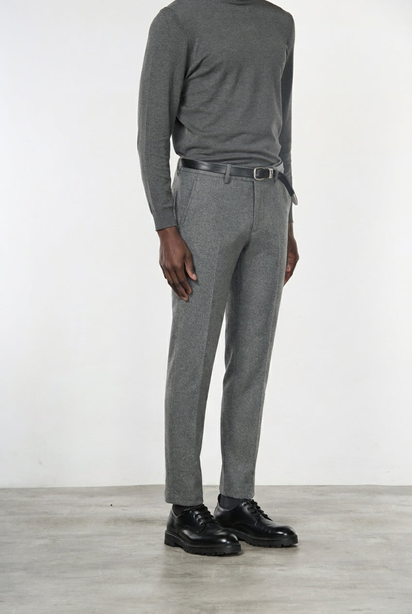 Torino Jog pantalón chino de hombre en jersey franela slim fit
