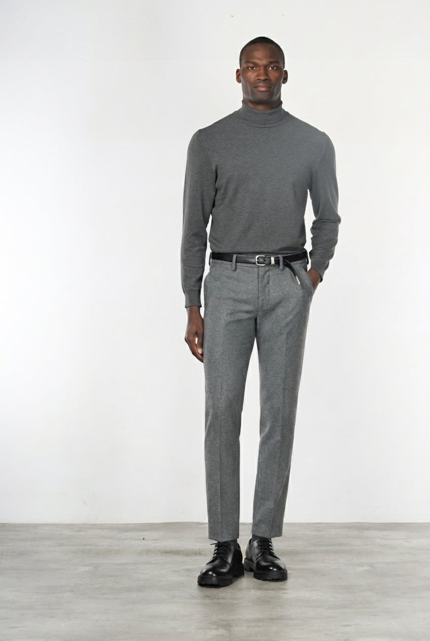 Torino Jog pantalón chino de hombre en jersey franela slim fit
