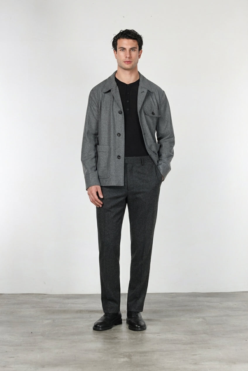 Chelsea Chinohose für Herren aus Flanell-Jersey mit relaxed fit
