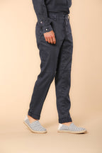 New York men's chino pants in linen and cotton twill regular fit