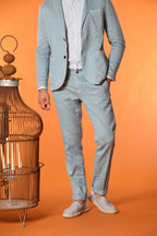 New York men's chino pants in linen and cotton twill regular fit