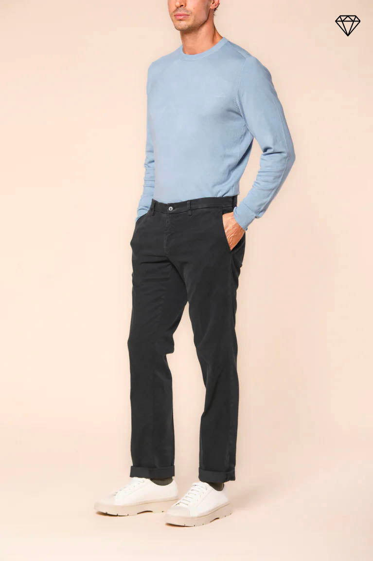 New York men's chino pants in gabardine stretch regular fit  ①