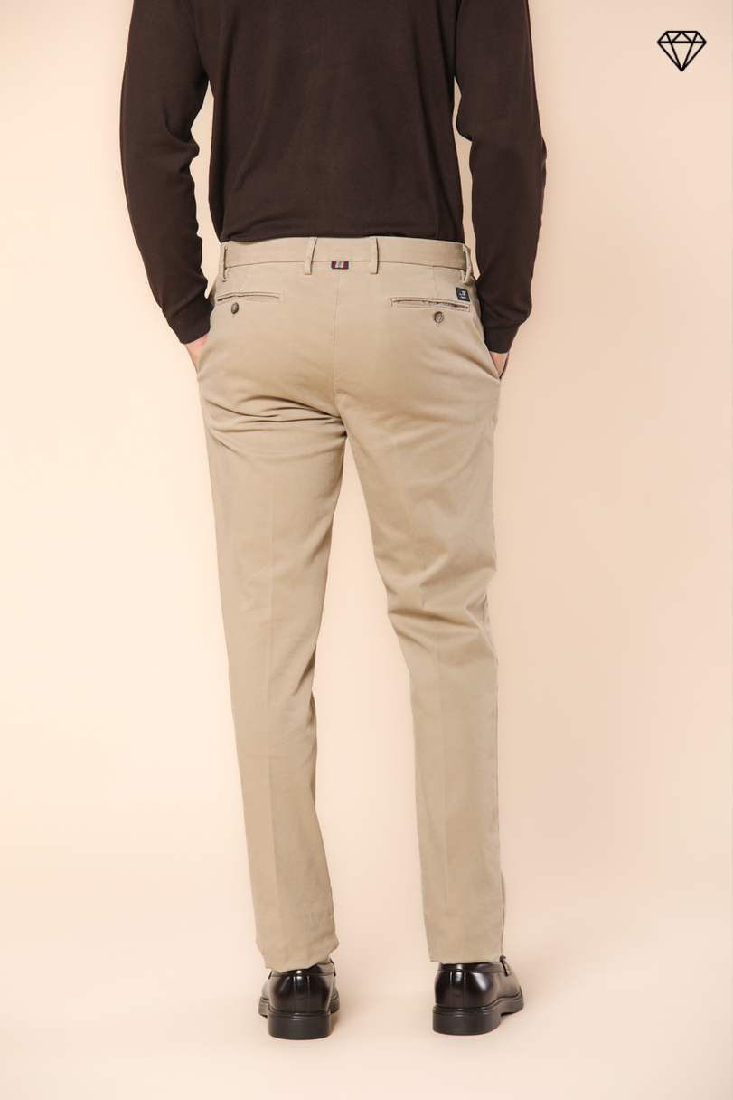 New York men's chino pants in gabardine stretch regular fit  ①