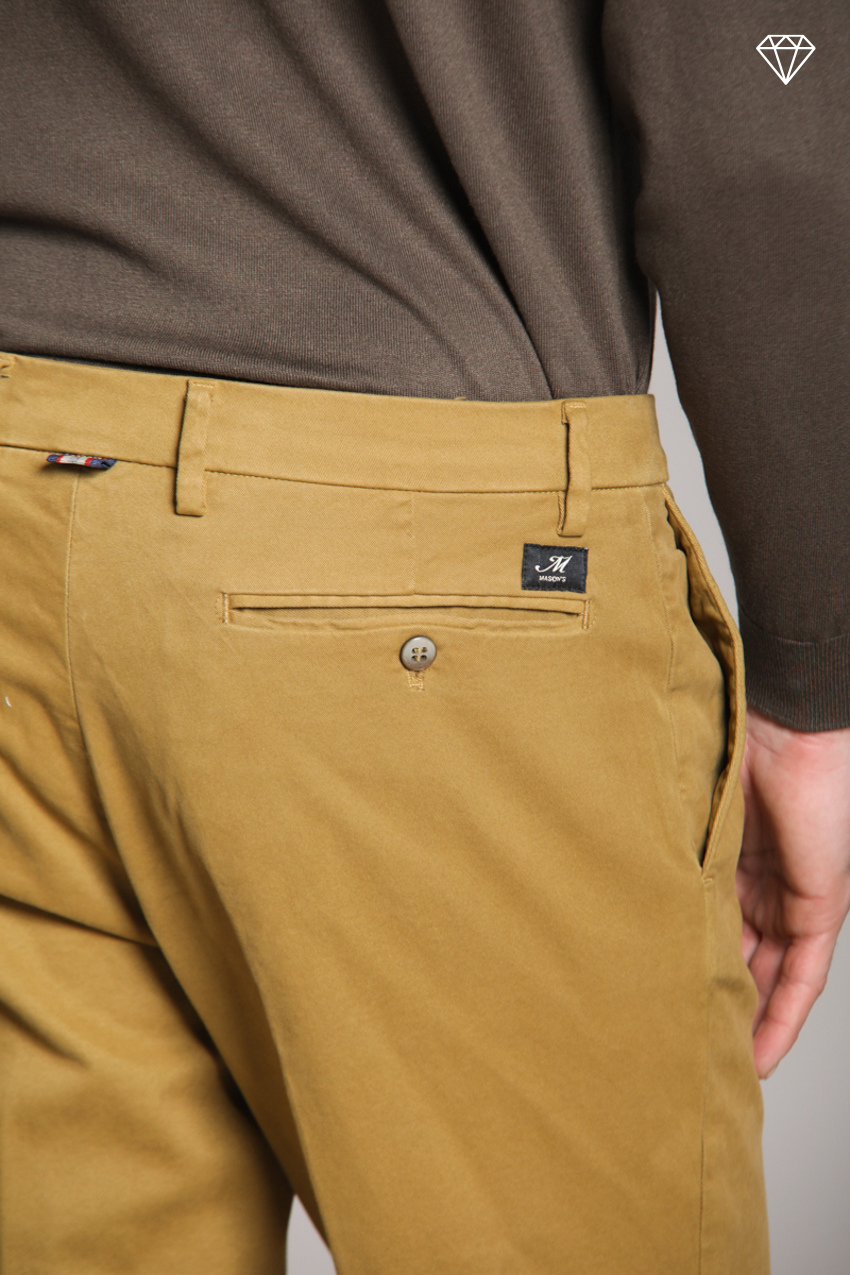 New York pantalon chino homme en gabardine stretch regular fit ①