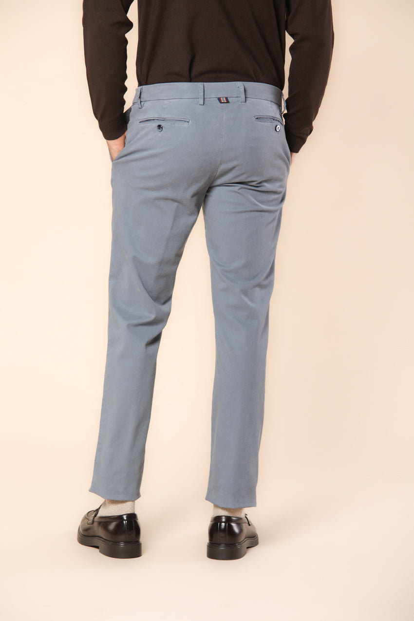 New York pantalone chino uomo in gabardina stretch regular fit ①