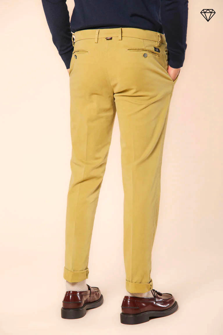 New York men's  chino pants in gabardine  stretch regular fit ①